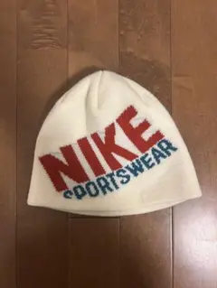 NIKE ニット帽 アイボリー