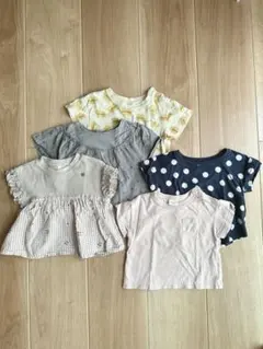 80サイズ　apres les cours等　Tシャツ5点まとめ売り