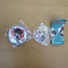 名探偵コナン びっくらポン 缶バッチ ラバーキーホルダー