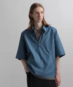 ETRE TOKYO 25SS ハーフスリーブニットポロ ネイビー - メルカリ