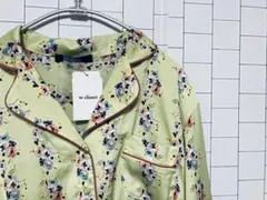 新品タグ付き　Wcloset ダブルクローゼット　きみどり　花柄　長袖
