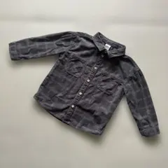 H&M キッズ コーデュロイシャツ チェック柄 92cm