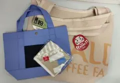 カルディ　食品福袋　コーヒー福袋　手ぬぐいエコバッグ　バッグのみ3点セット