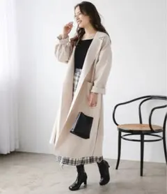 mysty woman ボリュームガウンコート　ベージュのサムネイル