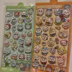 即日発送　2枚セットちいかわ　水入りシール　ウォーター　立体