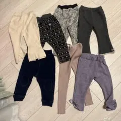 女の子の冬用パンツ 値下げ【まとめ売り】パンツ7点 80-90cm