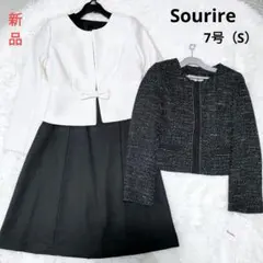 新品✨フォーマルスーツ　セレモニースーツ　3点セット　S 　黒　レディース