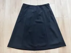 セオリー　Aライン黒スカート（XXOサイズ）のサムネイル
