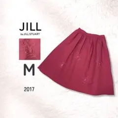 JILL by JILLSTUART フレアスカート M ひざ丈 花刺繍 ビーズのサムネイル
