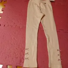 最終価格☆メゾピアノ☆未使用＆タグ付き☆保温レギンス　110 淡いピンク