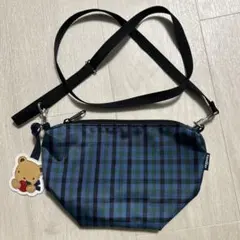 familiar/ファミリア⭐︎舟型ポシェット⭐︎青系チェック 新作☆舟形ナイロンポシェット入荷！｜ファミリア伊勢丹新宿店