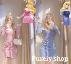 ディズニー　眠れる森の美女　オーロラ姫　私服　ワンピース　ドレス　Dハロ　衣装