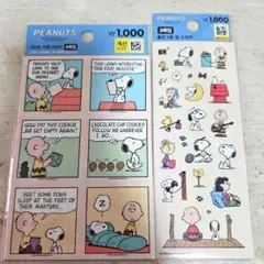 スヌーピー シール 韓国 ピーナッツ
