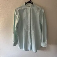 Drawer 水色 と白　チェック柄 シャツ 38のサムネイル