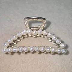 パールヘアクリップ ２点セット