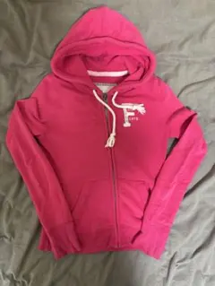 Abercrombie&fitch ピンク　ジップ　パーカー