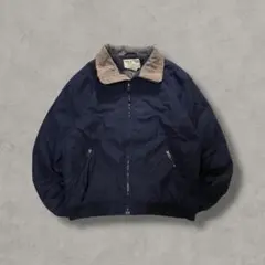 L.L.Beanエルエルビーンウォームアップジャケット ネイビー 裏フリース