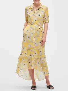 BANANA REPUBLIC 花柄イエローマキシドレスのサムネイル