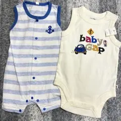 babyGap 70cm とボーダーロンパースセット
