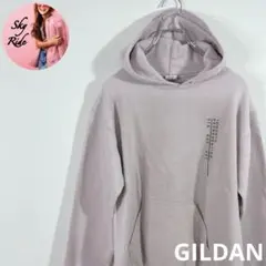 Y2K GILDAN パーカー トロントプリント くすみピンク S ストリート系