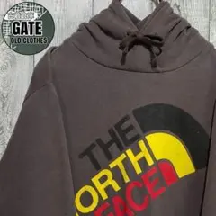 【※人気】ノースフェイス★ビッグプリントロゴ スウェット パーカー L相当