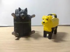 犬のガチャガチャセット 2体