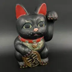 な*な様 招き猫 キラキラデコレーション 置物 黒 ブラック 貯金箱 8号27c な*な様 招き猫 キラキラデコレーション 置物 黒 ブラック 貯金箱 8号