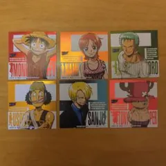 【非売品】ワンピース ステッカーシール6枚 ジャンプフェア アニメイト2002