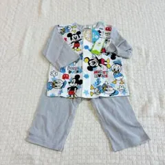 新品❣️ミッキーマウス ベビーパジャマセット　80cm グレー