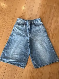 ジーユー　gu デニム　パンツ　ハーフパンツ　ズボン