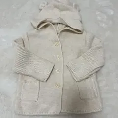 美品　Baby GAP カーディガン　くま　アイボリー　80cm
