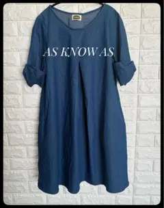 ✴︎AS KNOW AS✴︎デニムチュニックワンピース✴︎
