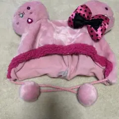 ディズニーミニーファンキャップピンク