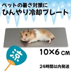 ▲冷却プレート アルミプレート ハムスター 小動物 爬虫類 ひんやり 夏対策のサムネイル
