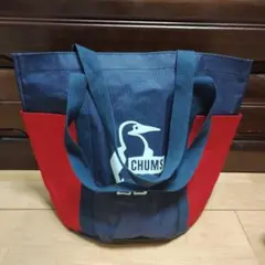 CHUMS トートバッグ ネイビー/レッド