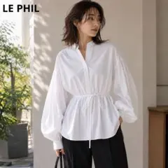 LE PHIL✨クチュールブラウス 石原さとみさん着用 白 ドルマン袖 極美 
