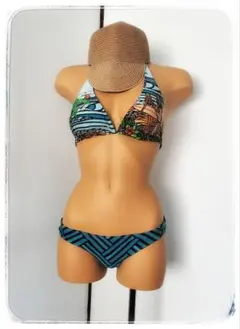 ハワイ購入品　レディース　ロキシー　ヘザーブラウン　セパレート　ビキニ　水着のサムネイル