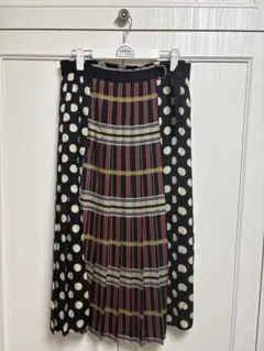 ZARA(ザラ) 柄切替プリーツスカート レディース