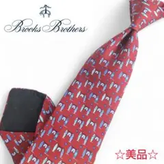 【Brooks Brothers】美品 ネクタイ サーフボード 総柄 シルク