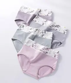 Lサイズ4枚セットレディースショーツ綿下着高通気性と伸縮性