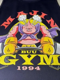 【タンクトップ】　MAJIN BUU GYM　魔人ブウ　ジム　ブラック　L