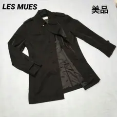 美品 LES MUES レミュー　トレンチコート スプリングコート ブラック　L