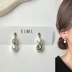 コットンパール　シルバー　ピアス　イヤリング　卒業式　入学式