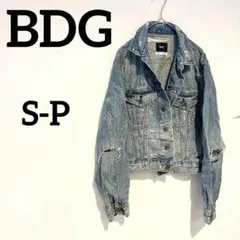 美品✨️ BDG ダメージ デニムジャケット Gジャン ライトブルー S-P