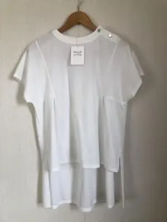 ANNA LUNA アンナルナ　ホワイト 半袖Tシャツ　肩ボタンつきのサムネイル