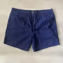 H&M メンズ ショートパンツ ネイビー ウエストゴム36のサムネイル
