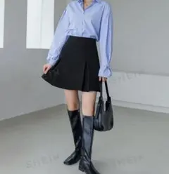 SHEIN DAZY ハイウエスト　プリーツ ミニ　スカート