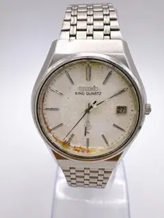SEIKO セイコー KING QUARTZ ヴィンテージ腕時計 稼働 - メルカリ