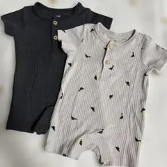 H&M ベビーロンパース　50cm 2点セット