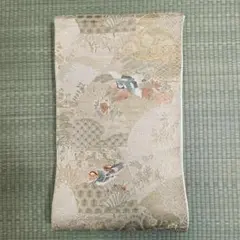 袋帯 帯 正絹 鶴文 古典柄 金糸 フォーマル向け 0302-47-E2